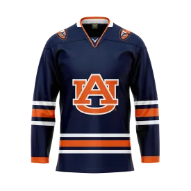 Auburn Dark Authentic Sublimated With Twill Replica Jersey