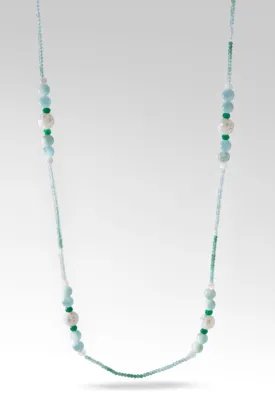 Beaded Ombre Green Onyx Necklace™ in Watermark