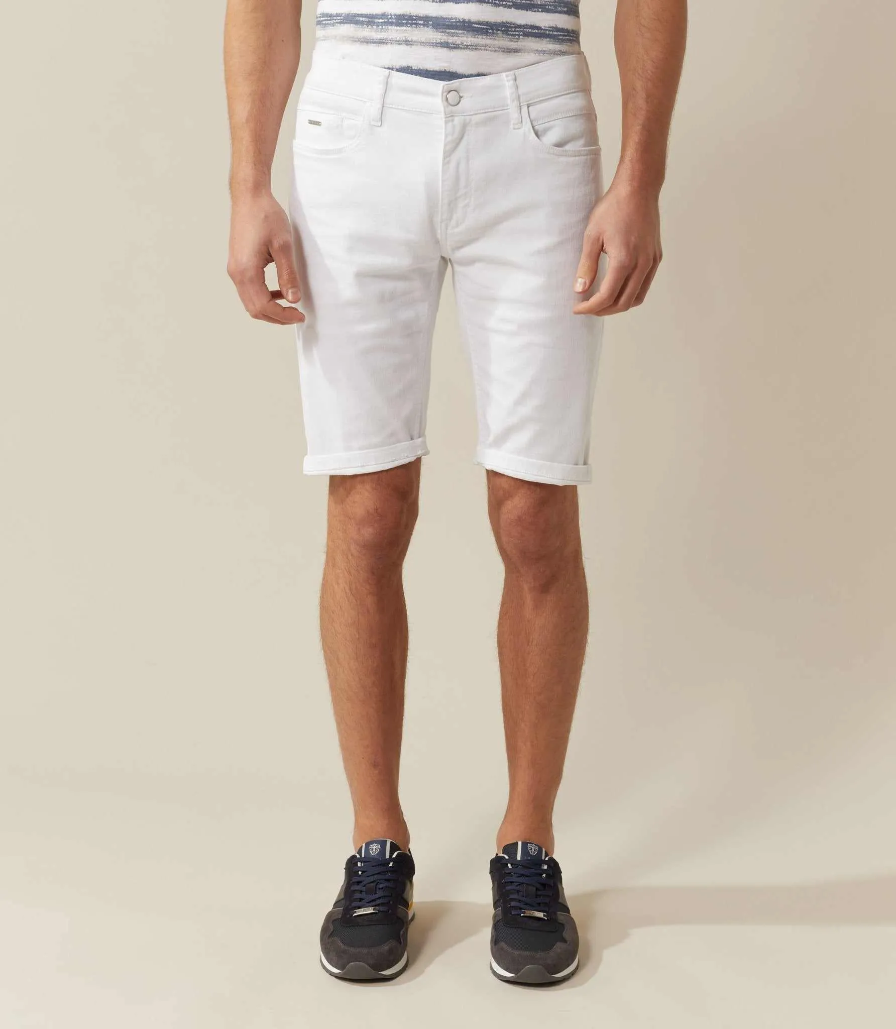 Bermuda slim blanc "Venada"