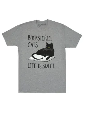 Bookstore Cats Unisex T-Shirt