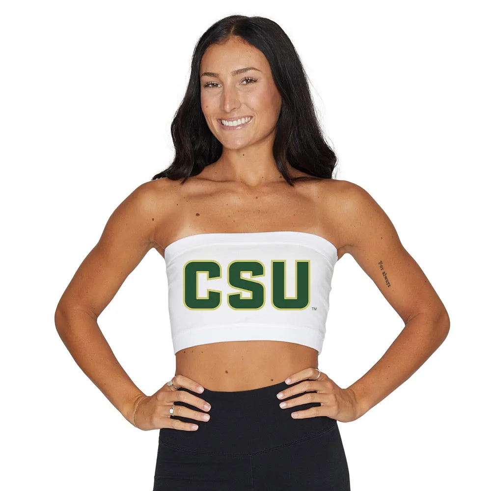 Colorado State White Bandeau Top