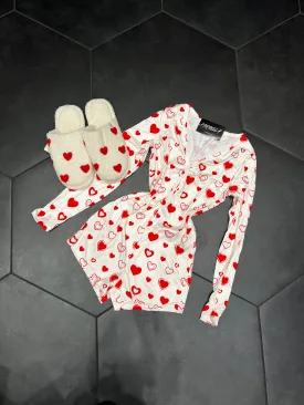 Cupid Pj Romper (White)