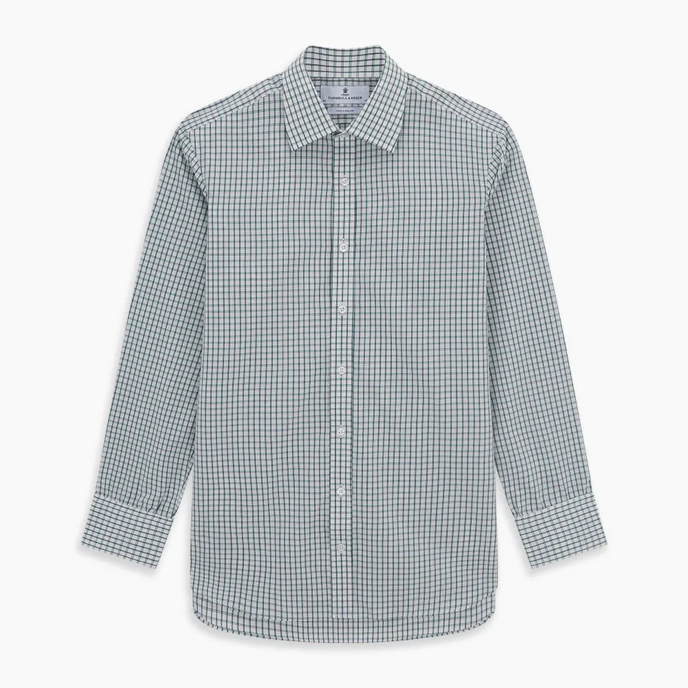 Dark Green Tattersall Check Mayfair Shirt