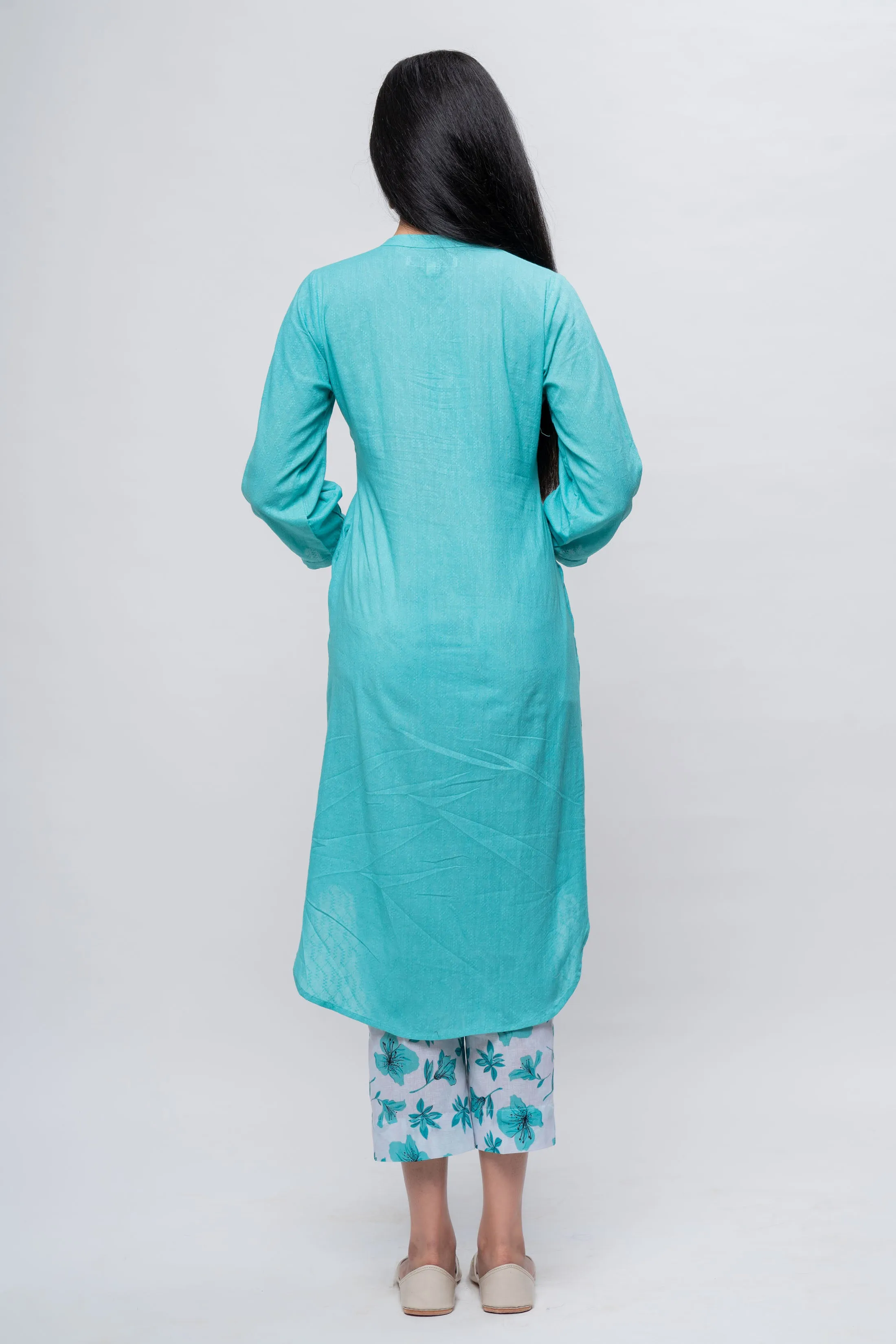 Green Rose Kurta