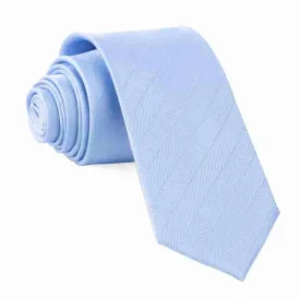 Herringbone Vow Light Blue Tie