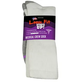 Loose Fit Stays Up Medical Crew Sock