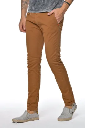 Pantaloni slim Kinos Caramello SS24