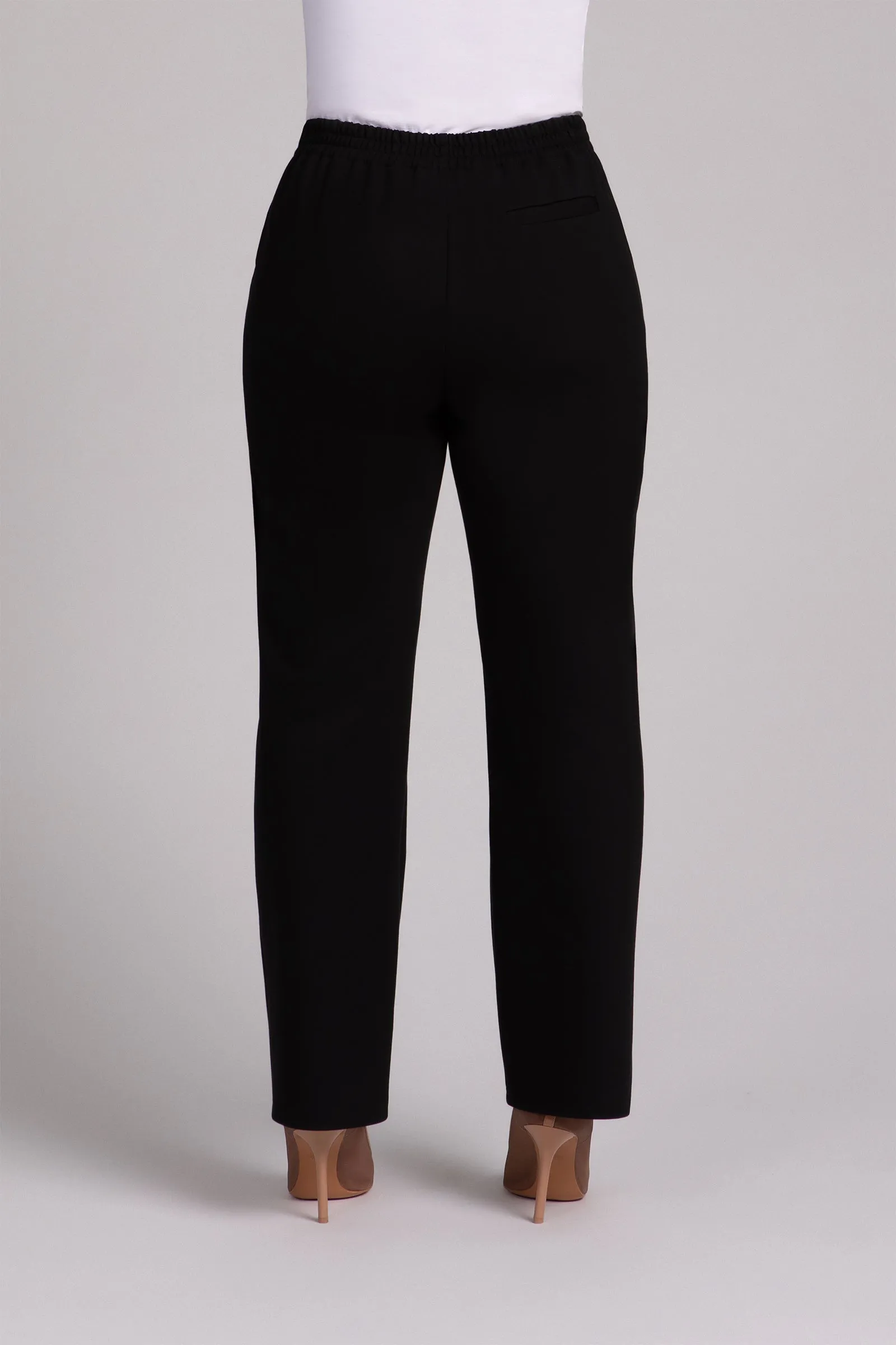 Ponte Pull On Stovepipe Pant | Black