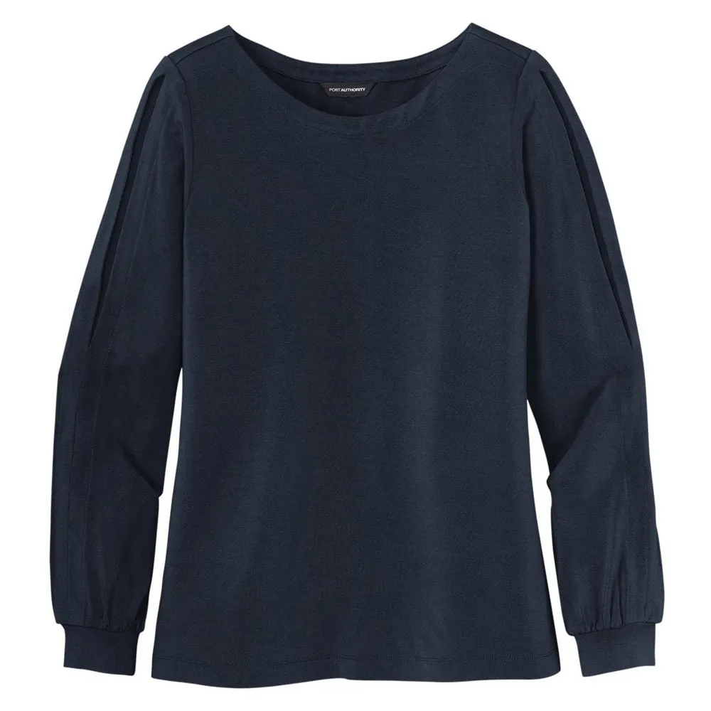 Port Authority ® Ladies Luxe Knit Jewel Neck Top