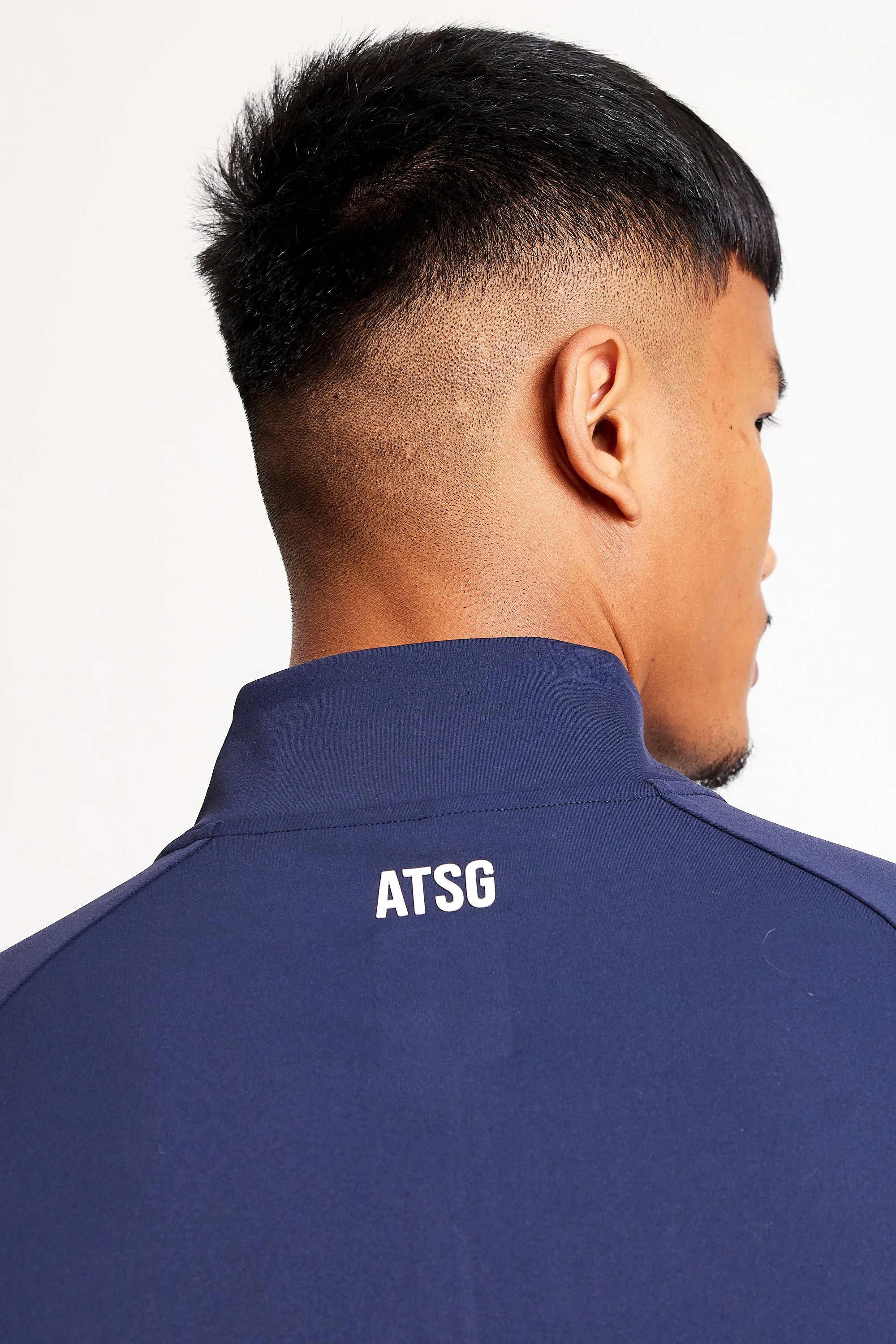 Slim Fit 1/4 Zip Top - Ace Navy